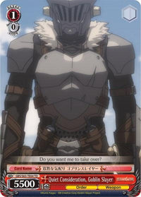Quiet Consideration, Goblin Slayer (GBS/S63-TE04 TD) [Goblin Slayer] - POKÉ JEUX