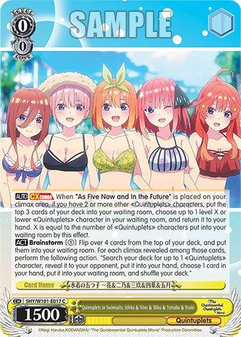 Quintuplets in Swimsuits, Ichika & Nino & Miku & Yotsuba & Itsuki (5HY/W101-E017 C) [The Quintessential Quintuplets Movie] - POKÉ JEUX