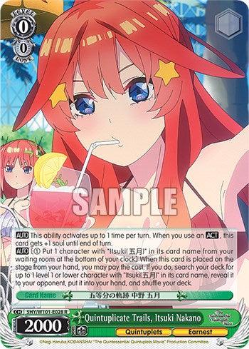 Quintuplicate Trails, Itsuki Nakano (5HY/W101-E028 R) [The Quintessential Quintuplets Movie] - POKÉ JEUX