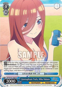 Quintuplicate Trails, Miku Nakano (5HY/W101-E082 R) [The Quintessential Quintuplets Movie] - POKÉ JEUX