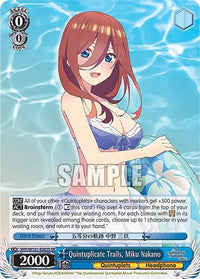 Quintuplicate Trails, Miku Nakano (5HY/W101-E082S SR) [The Quintessential Quintuplets Movie] - POKÉ JEUX