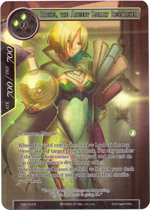 Rachel, the Ancient Library Researcher (Full Art) (TSW-103) [The Time Spinning Witch] - POKÉ JEUX