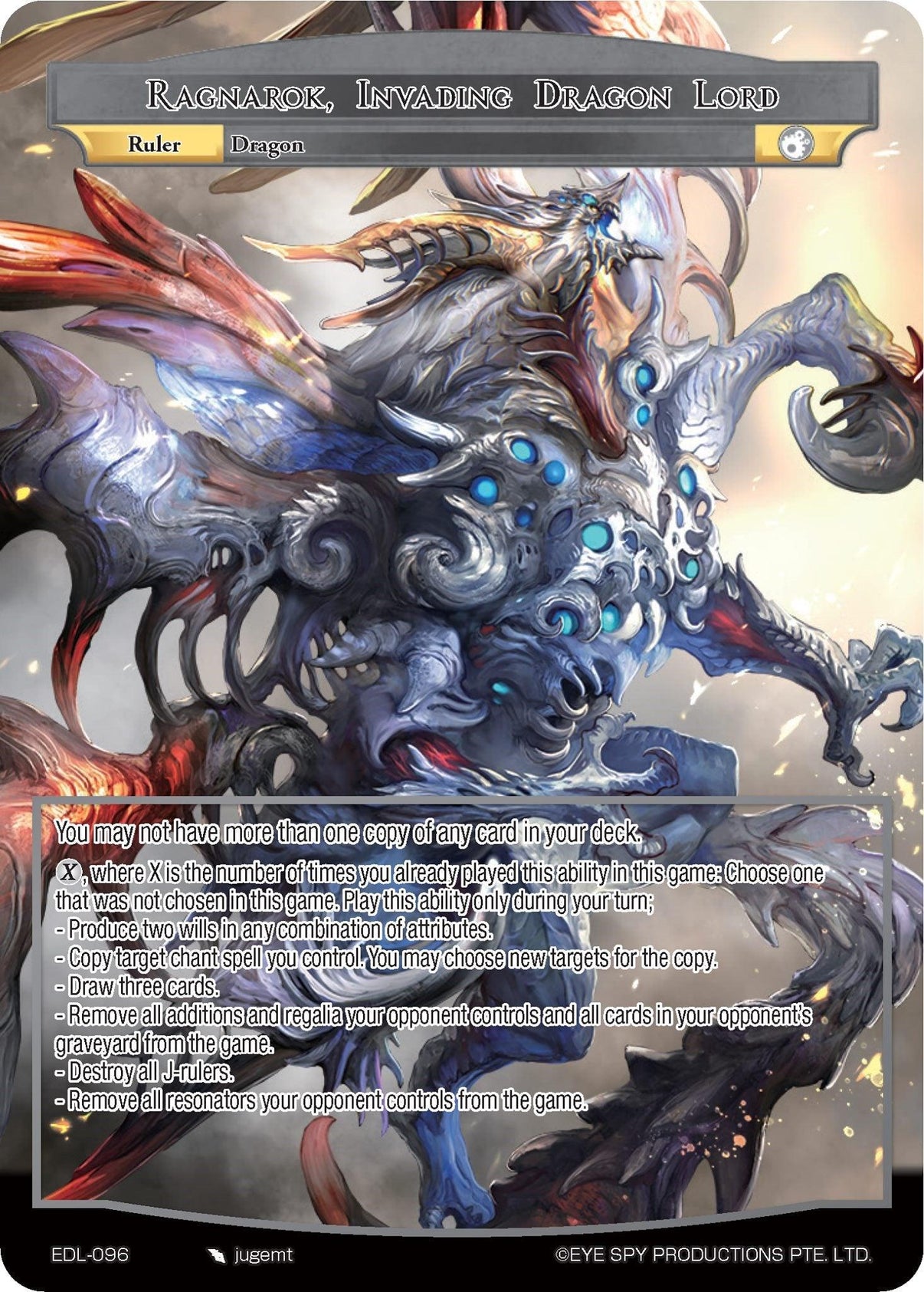 Ragnarok, Invading Dragon Lord (EDL-096 RR) [The Epic of the Dragon Lord] - POKÉ JEUX