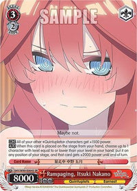 Rampaging, Itsuki Nakano (5HY/W90-E064S SR) [The Quintessential Quintuplets 2] - POKÉ JEUX