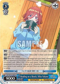 Reading on a Bench, Miku Nakano (5HY/W101-E091 U) [The Quintessential Quintuplets Movie] - POKÉ JEUX