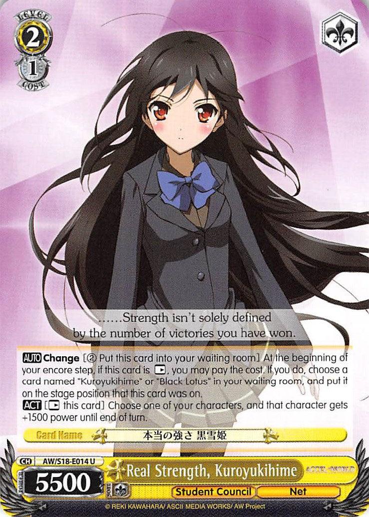 Real Strength, Kuroyukihime (AW/S18-E014 U) [Accel World] - POKÉ JEUX