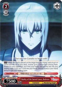 Reality of the Sacred Lance, Bedivere (FGO/S87-E073 C) [Fate/Grand Order THE MOVIE Divine Realm of the Round Table: Camelot] - POKÉ JEUX
