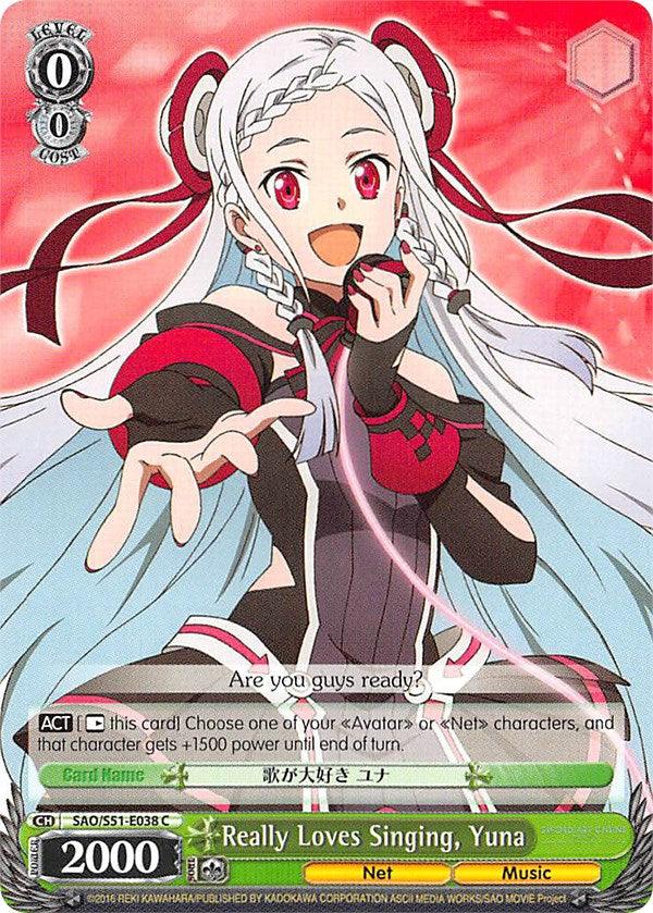 Really Loves Singing, Yuna (SAO/S51-E038 C) [Sword Art Online The Movie: -Ordinal Scale-] - POKÉ JEUX