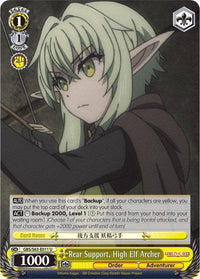 Rear Support, High Elf Archer (GBS/S63-E011 U) [Goblin Slayer] - POKÉ JEUX
