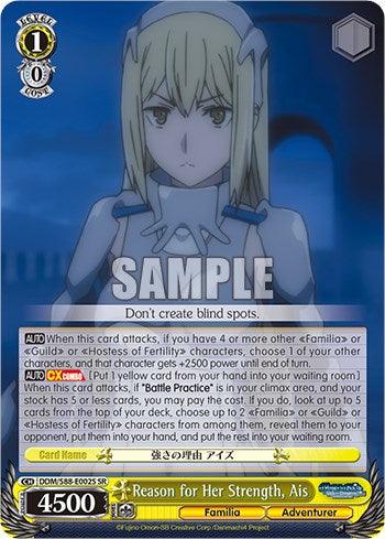 Reason for Her Strength, Ais (DDM/S88-E002S SR) [Is it Wrong to Try to Pick Up Girls in a Dungeon?] - POKÉ JEUX