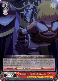 Reason for the Handicap, Ainz (OVL/S62-E060 U) [Nazarick: Tomb of the Undead] - POKÉ JEUX