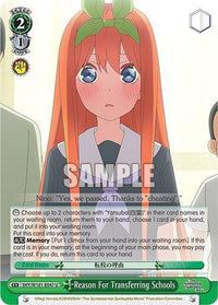 Reason For Transferring Schools (5HY/W101-E047 U) [The Quintessential Quintuplets Movie] - POKÉ JEUX