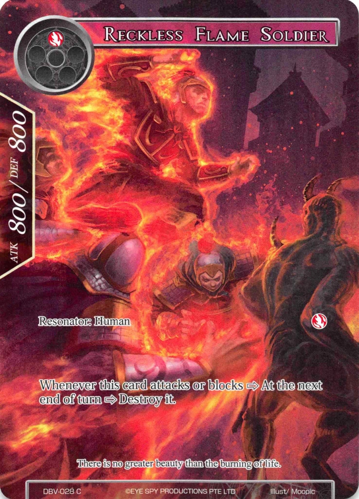 Reckless Flame Soldier (Full Art) (DBV-028) [The Decisive Battle of Valhalla] - POKÉ JEUX