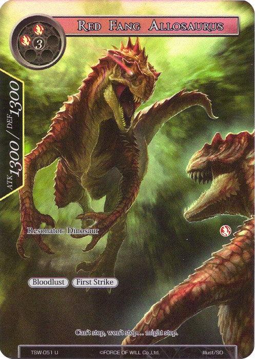 Red Fang Allosaurus (Full Art) (TSW-051) [The Time Spinning Witch] - POKÉ JEUX