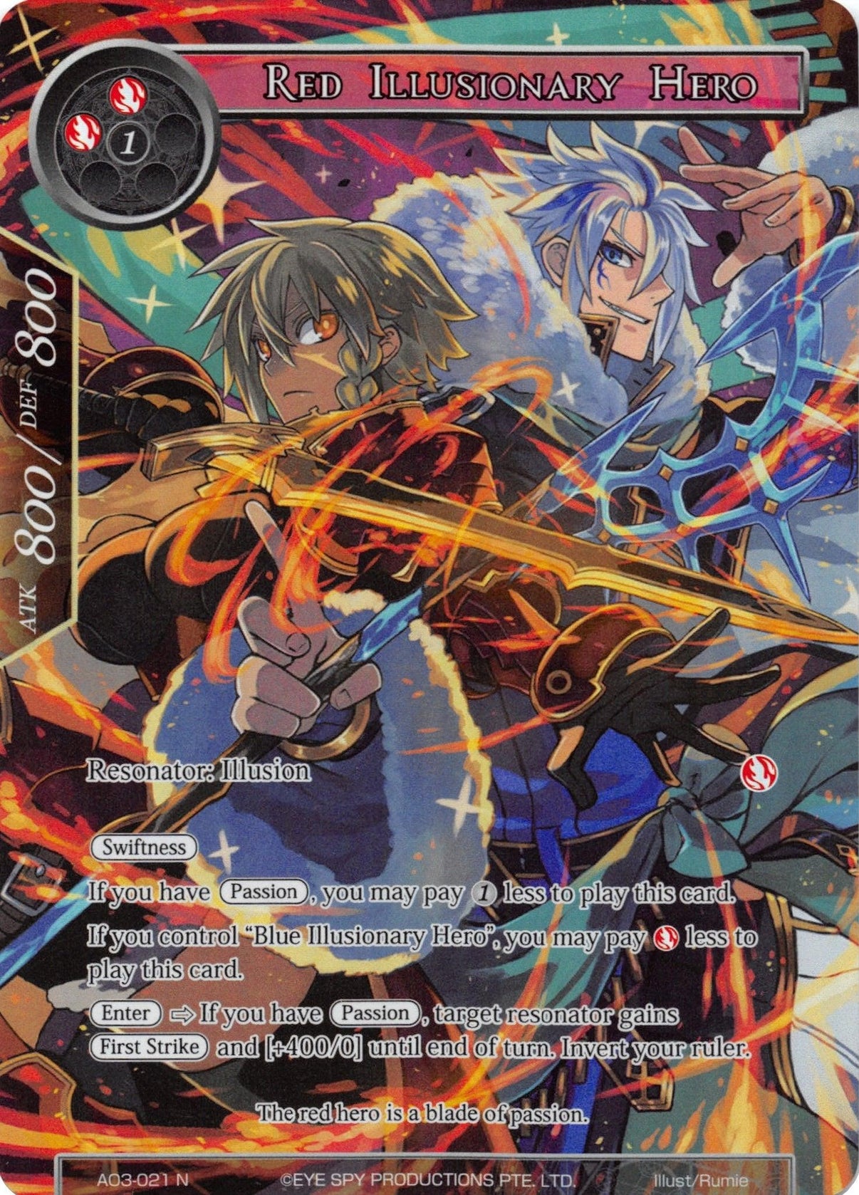 Red Illusionary Hero (Full Art) (AO3-021) [Alice Origin III] - POKÉ JEUX