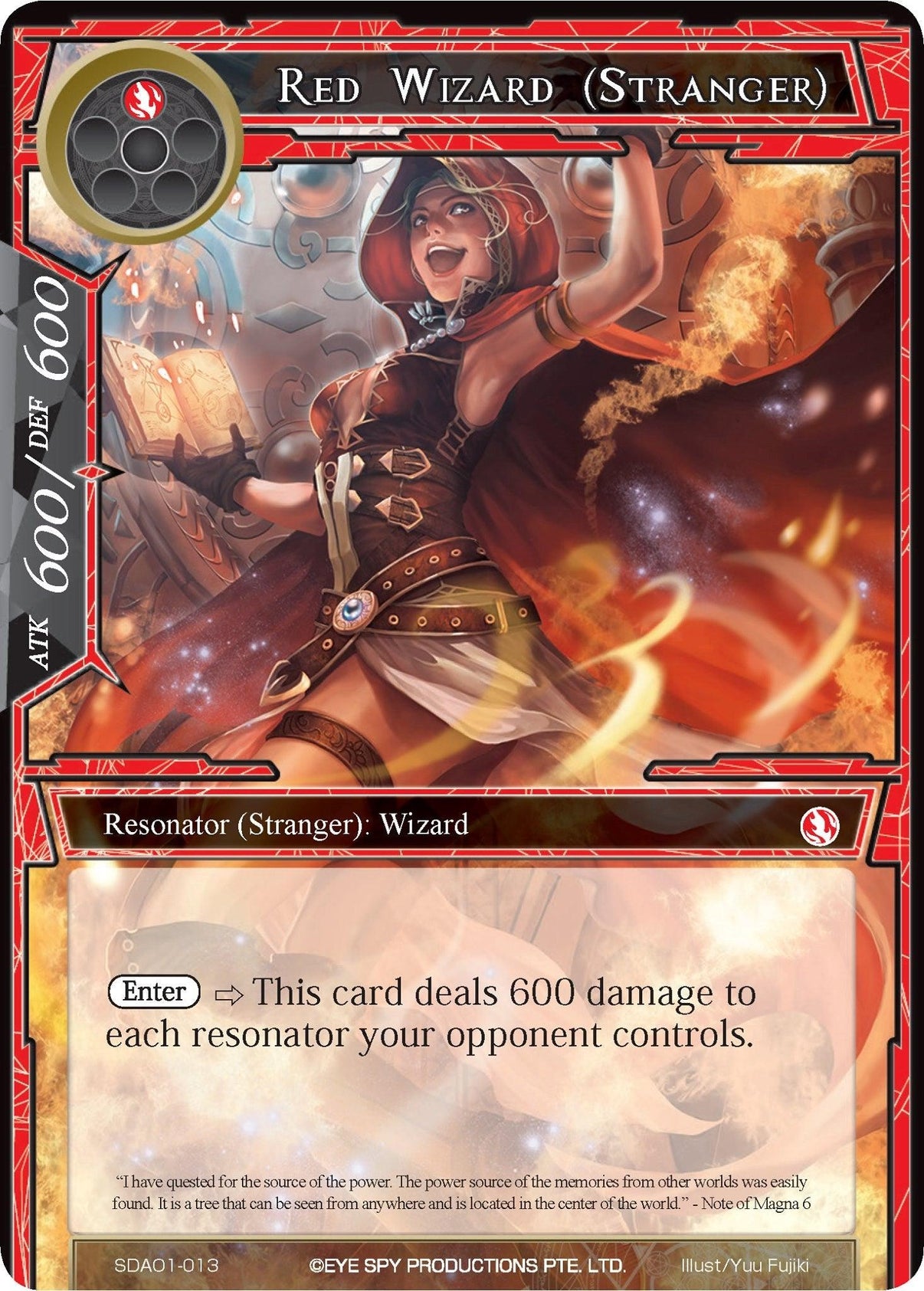 Red Wizard (Stranger) (SDAO1-013) [Alice Origin Starter Deck] - POKÉ JEUX