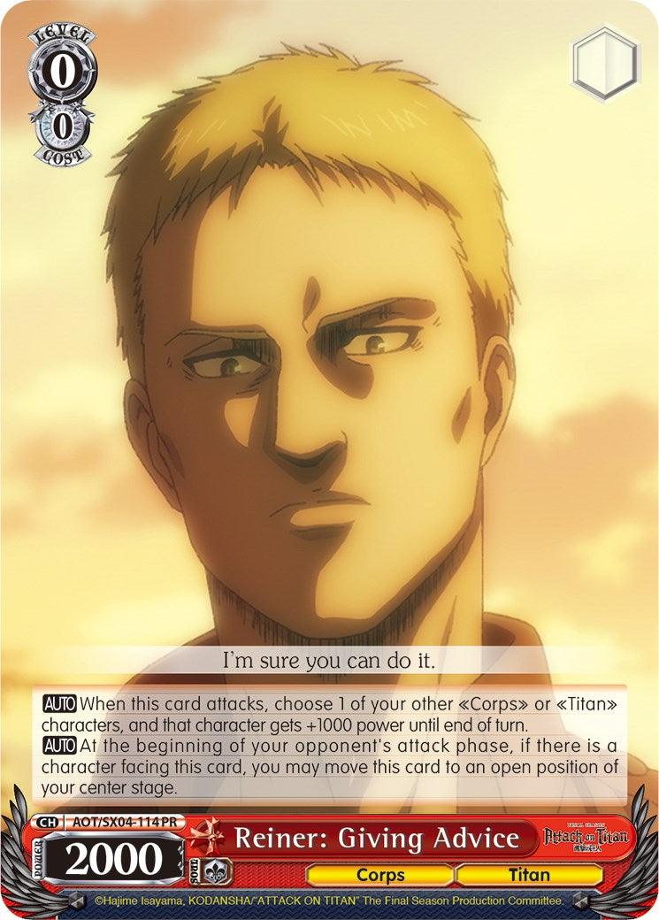 Reiner: Giving Advice [Attack On Titan: Final Season] - POKÉ JEUX