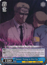 Reiner: Trying to Give Up (Foil) [Attack On Titan: Final Season] - POKÉ JEUX