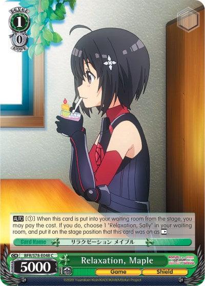 Relaxation, Maple (BFR/S78-E048 C) [BOFURI: I Don't Want to Get Hurt, so I'll Max Out My Defense] - POKÉ JEUX