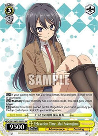 Relaxation Time, Mai Sakurajima (Foil) [Rascal Does Not Dream of a Dreaming Girl] - POKÉ JEUX
