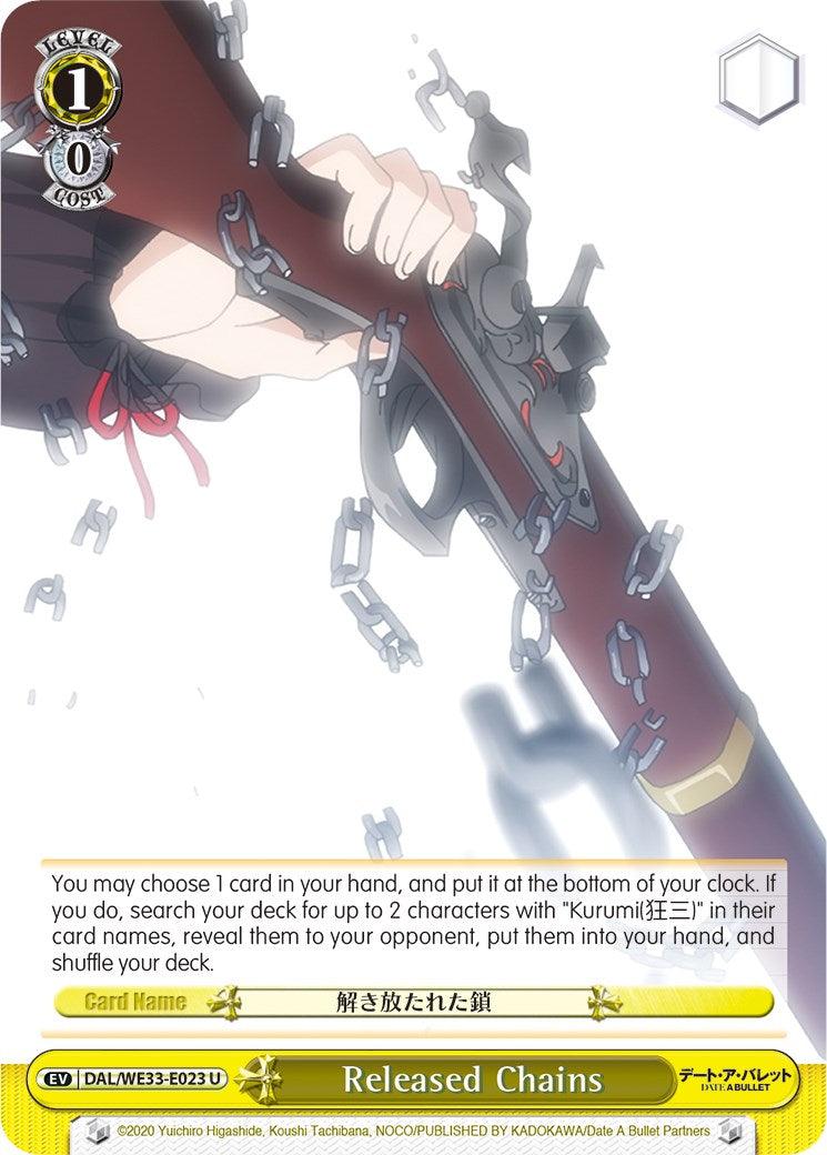 Released Chains (DAL/WE33-E023 U) (Parallel Foil) [Date A Bullet] - POKÉ JEUX