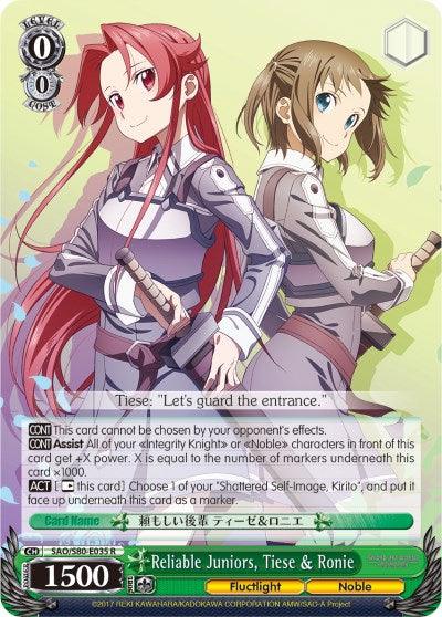 Reliable Juniors, Tiese & Ronie (SAO/S80-E035 R) [Sword Art Online -Alicization- Vol.2] - POKÉ JEUX
