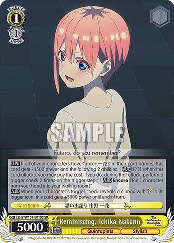 Reminiscing, Ichika Nakano (5HY/W101-E019S SR) [The Quintessential Quintuplets Movie] - POKÉ JEUX