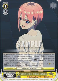 Reminiscing, Ichika Nakano (5HY/W101-E019S SR) [The Quintessential Quintuplets Movie] - POKÉ JEUX