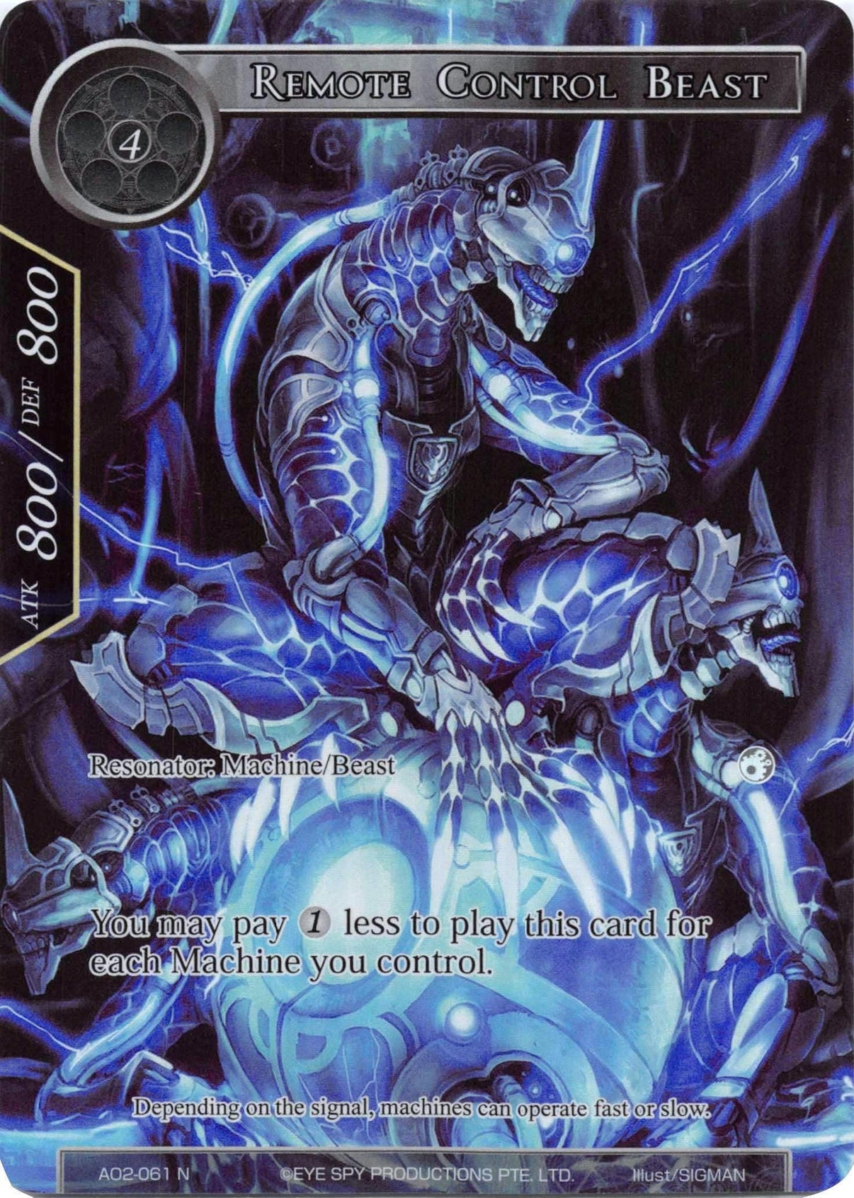 Remote Control Beast (Full Art) (AO2-061) [Alice Origin II] - POKÉ JEUX