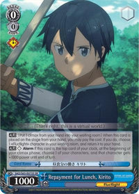 Repayment for Lunch, Kirito (SAO/S65-E073S SR) [Sword Art Online -Alicization-] - POKÉ JEUX