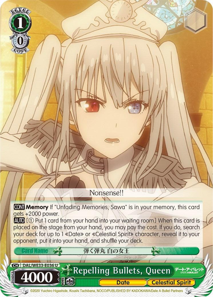 Repelling Bullets, Queen (DAL/WE33-E036 U) (Parallel Foil) [Date A Bullet] - POKÉ JEUX