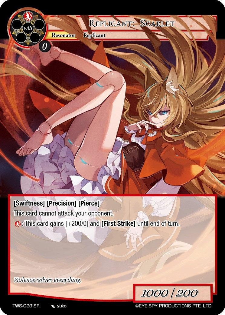 Replicant: Scarlet (TWS-029 SR) [The War of the Suns] - POKÉ JEUX