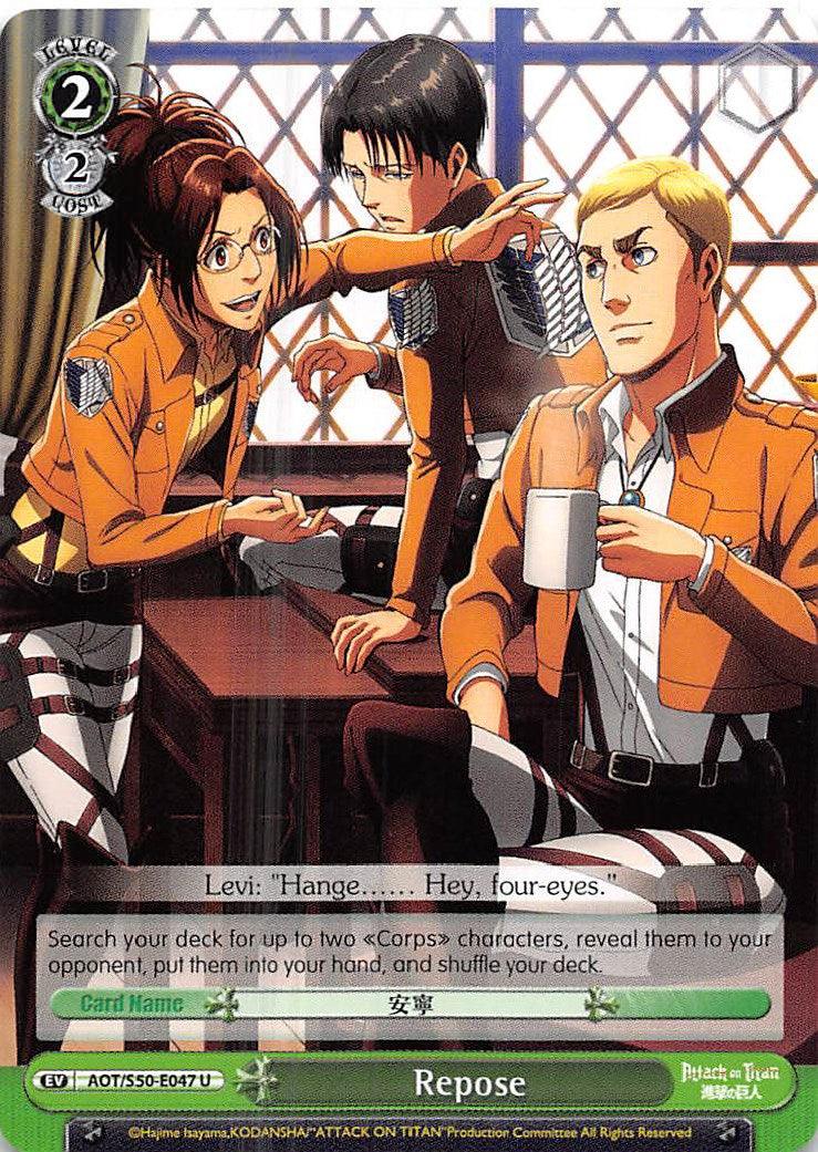 Repose (AOT/S50-E047 U) [Attack on Titan Vol. 2] - POKÉ JEUX