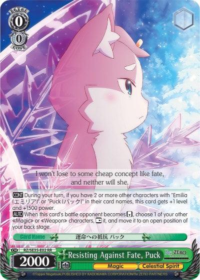 Resisting Against Fate, Puck (RZ/SE35-E02 RR) (Parallel Foil) [Re:ZERO: The Frozen Bond] - POKÉ JEUX
