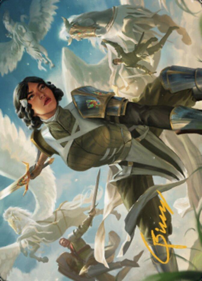 Resolute Reinforcements Art (Gold-Stamped Signature) [Dominaria United Art Series] - POKÉ JEUX