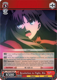 Resolution to Fight, Rin (FS/S77-E042 RR) [Fate/Stay Night [Heaven's Feel] Vol.2] - POKÉ JEUX