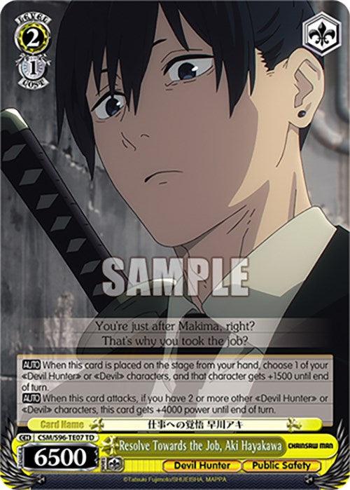 Resolve Towards the Job, Aki Hayakawa (CSM/S96-TE07 TD) [Chainsaw Man] - POKÉ JEUX