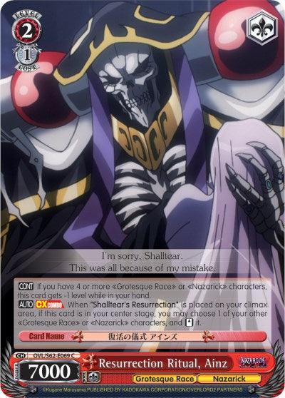 Resurrection Ritual, Ainz (OVL/S62-E069 C) [Nazarick: Tomb of the Undead] - POKÉ JEUX