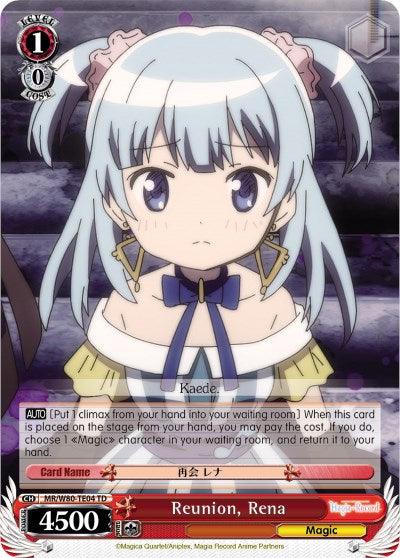 Reunion, Rena (MR/W80-TE04 TD) [Magia Record: Puella Magi Madoka Magica [Side Story] (Anime)] - POKÉ JEUX