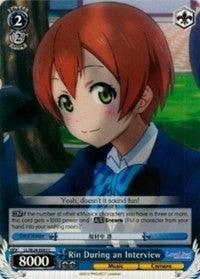 Rin During an Interview (LL/W24-E093 C) [Love Live!] - POKÉ JEUX