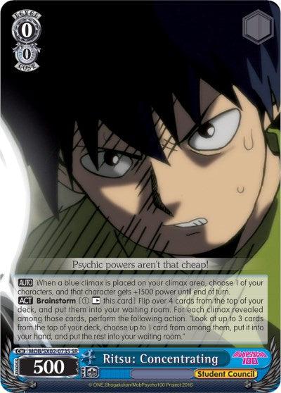 Ritsu: Concentrating (MOB/SX02-073S SR) [Mob Psycho 100] - POKÉ JEUX