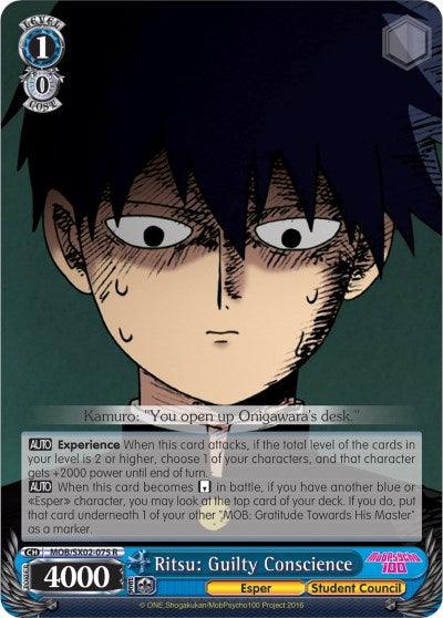Ritsu: Guilty Conscience (MOB/SX02-075 R) [Mob Psycho 100] - POKÉ JEUX