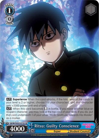 Ritsu: Guilty Conscience (MOB/SX02-075S SR) [Mob Psycho 100] - POKÉ JEUX