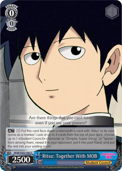 Ritsu: Together with MOB (MOB/SX02-092 C) [Mob Psycho 100] - POKÉ JEUX