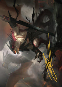 Rivaz of the Claw Art Card (Gold-Stamped Signature) [Dominaria United Art Series] - POKÉ JEUX