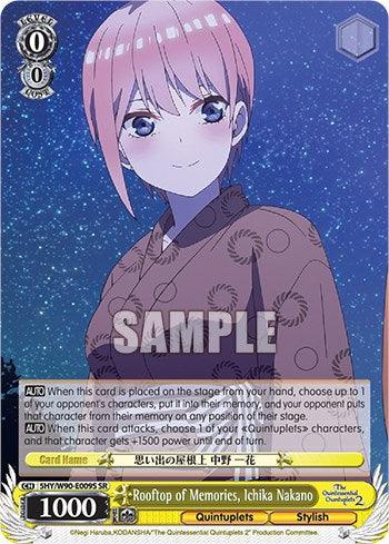 Rooftop of Memories, Ichika Nakano (5HY/W90-E009S SR) [The Quintessential Quintuplets 2] - POKÉ JEUX