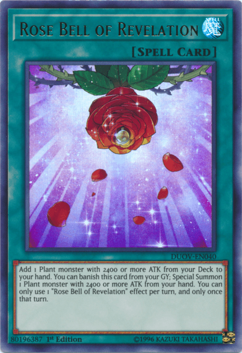 Rose Bell of Revelation [DUOV-EN040] Ultra Rare - POKÉ JEUX