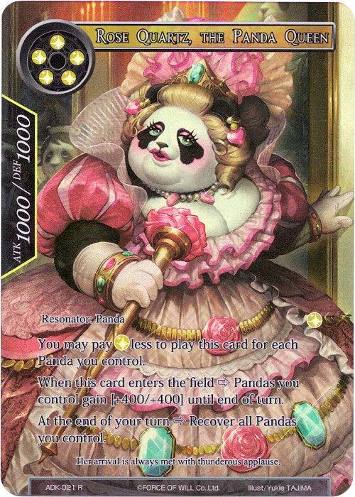 Rose Quartz, the Panda Queen (Full Art) (ADK-021) [Advent of the Demon King] - POKÉ JEUX