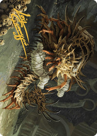 Rot Farm Mortipede Art Card (Gold-Stamped Signature) [Murders at Karlov Manor Art Series] - POKÉ JEUX