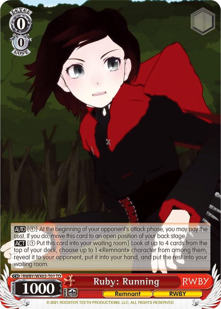 Ruby: Running (RWBY/WX03-T01 TD) [RWBY] - POKÉ JEUX